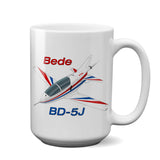 Bede BD-5J Airplane Ceramic Mug - Personalized w/ N#