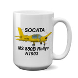 Socata Morane-Saulnier MS 880B Ceramic Mug - Personalized w/ N#