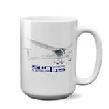 Pipistrel Sinus 912 NW Airplane Ceramic Mug - Personalized w/ N#