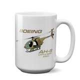 Boeing AH-6 Little Bird Helicopter Ceramic Mug - Personalized