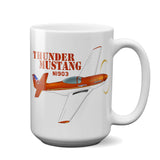 North American P-51 Mustang Airplane Ceramic Mug - Personalized w/ N#
