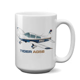 Tiger Aircraft AG5B Airplane Ceramic Mug - Personalized w/ N#