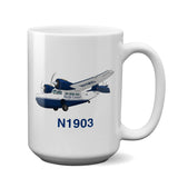 Airplane Custom Mug AIR7IL7FFG21-B1 - Personalized w/ your N#