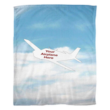 Custom Airplane Fleece Blankets