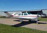 Beechcraft Bonanza V35 Burgundy Silver model 1
