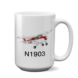 Airplane Ceramic Custom Mug AIRG9G3FC-R3 - Personalized w/ your N#