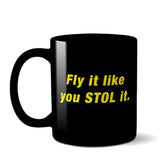 Fly It Like You STOL It Airplane Custom Mug - Personalized w/ your N#