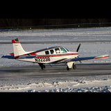 Beechcraft Bonanza A36 Black Red model