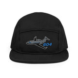 Custom Challenger 604 Embroidered "No Button" Pilot Hat Cap
