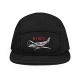 Custom Airplane AIR255B9E90-BG3 Embroidered "No Button" Pilot Hat Cap