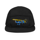 Custom Airplane Aeronca L-3 Embroidered "No Button" Pilot Hat Cap