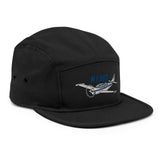 Custom Airplane AIR2552FEA36-BMG1 Embroidered "No Button" Pilot Hat Cap