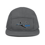 Custom Challenger 604 Embroidered "No Button" Pilot Hat Cap