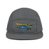 Custom Airplane Aeronca L-3 Embroidered "No Button" Pilot Hat Cap