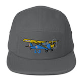 Custom Airplane Aeronca L-3 Embroidered "No Button" Pilot Hat Cap