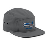 Custom Airplane Grumman Tiger Embroidered "No Button" Pilot Hat Cap