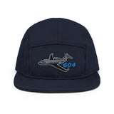 Custom Challenger 604 Embroidered "No Button" Pilot Hat Cap