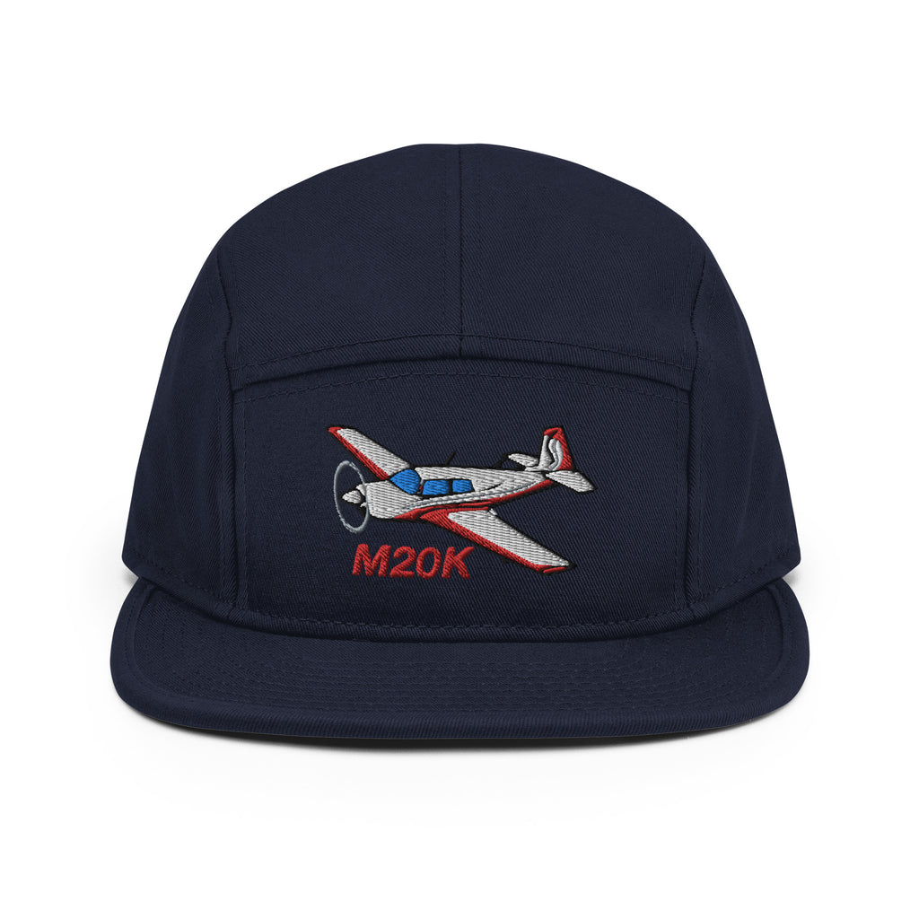 Custom Mooney M20K Embroidered "No Button" Pilot Hat Cap