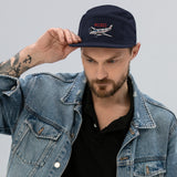 Custom Airplane AIR255B9E90-BG3 Embroidered "No Button" Pilot Hat Cap