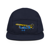 Custom Airplane Aeronca L-3 Embroidered "No Button" Pilot Hat Cap