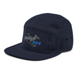 Custom Challenger 604 Embroidered "No Button" Pilot Hat Cap
