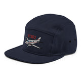 Custom Airplane AIR255B9E90-BG3 Embroidered "No Button" Pilot Hat Cap