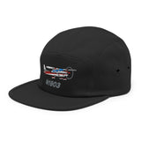 Custom Embroidered "No Button" Pilot Hat Cap
