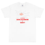 Practicing Social Distancing Airplane Theme T-Shirt - Personalized w/ Your Airplane