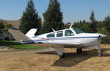 Beechcraft Bonanza V35A Blue Silver Red model 1