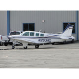 Beechcraft Bonanza A36 Blue Black Silver model