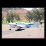 Beechcraft Bonanza F35 Blue Silver model 1