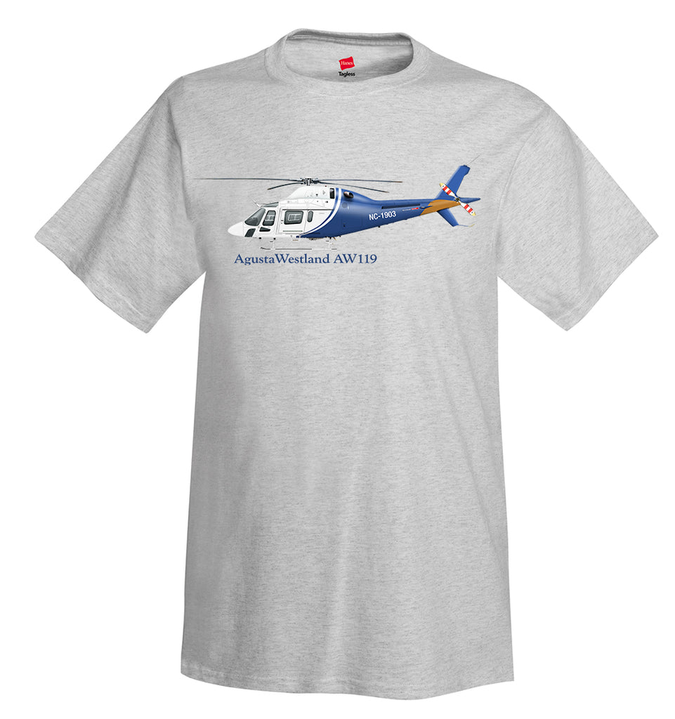 AgustaWestland AW119 Koala Helicopter T-Shirt - Personalized with Your N#