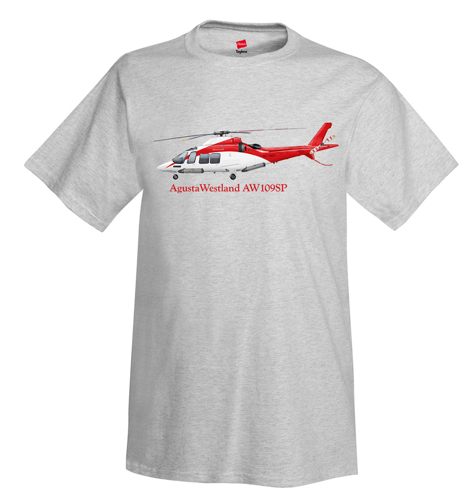 AgustaWestland AW109SP Helicopter  T-Shirt - Personalized with Your N#