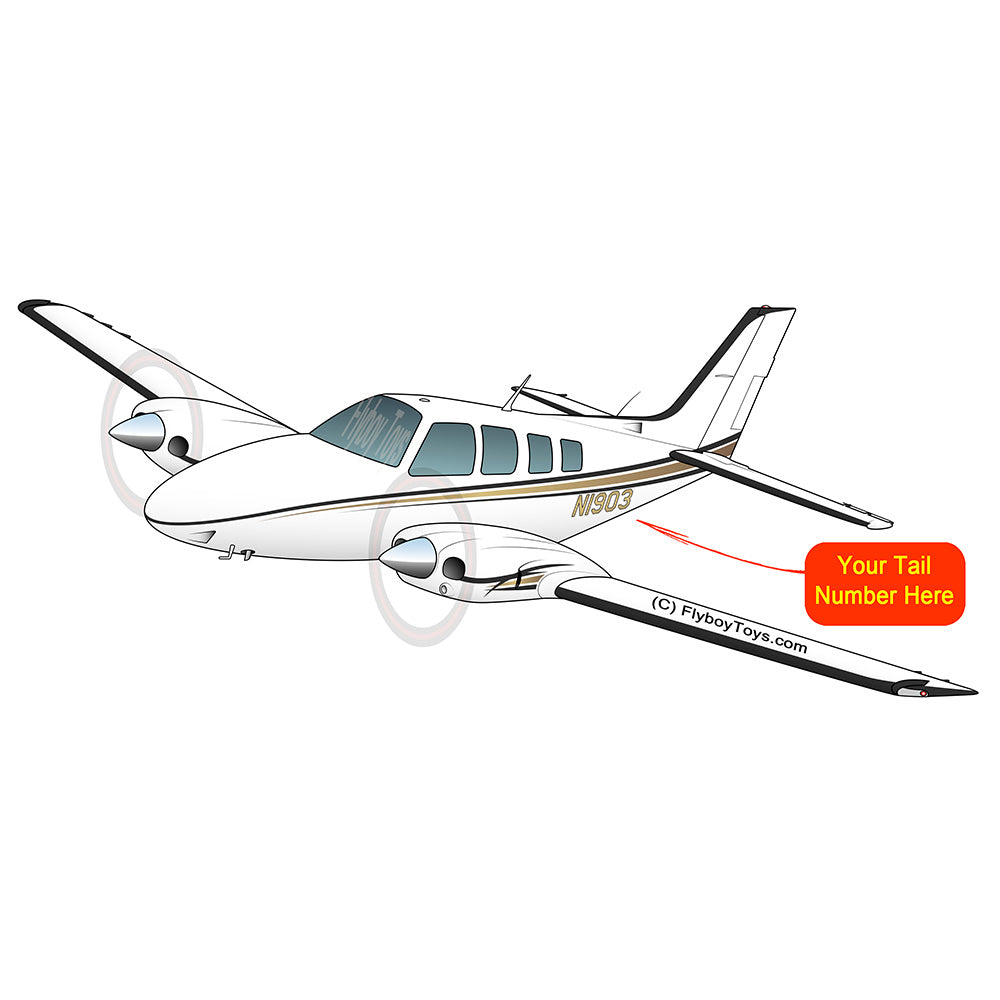 Beechcraft Baron Beech 58 Black Gold