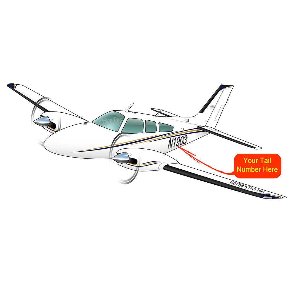Beechcraft Baron 95-55 Blue Gold 4