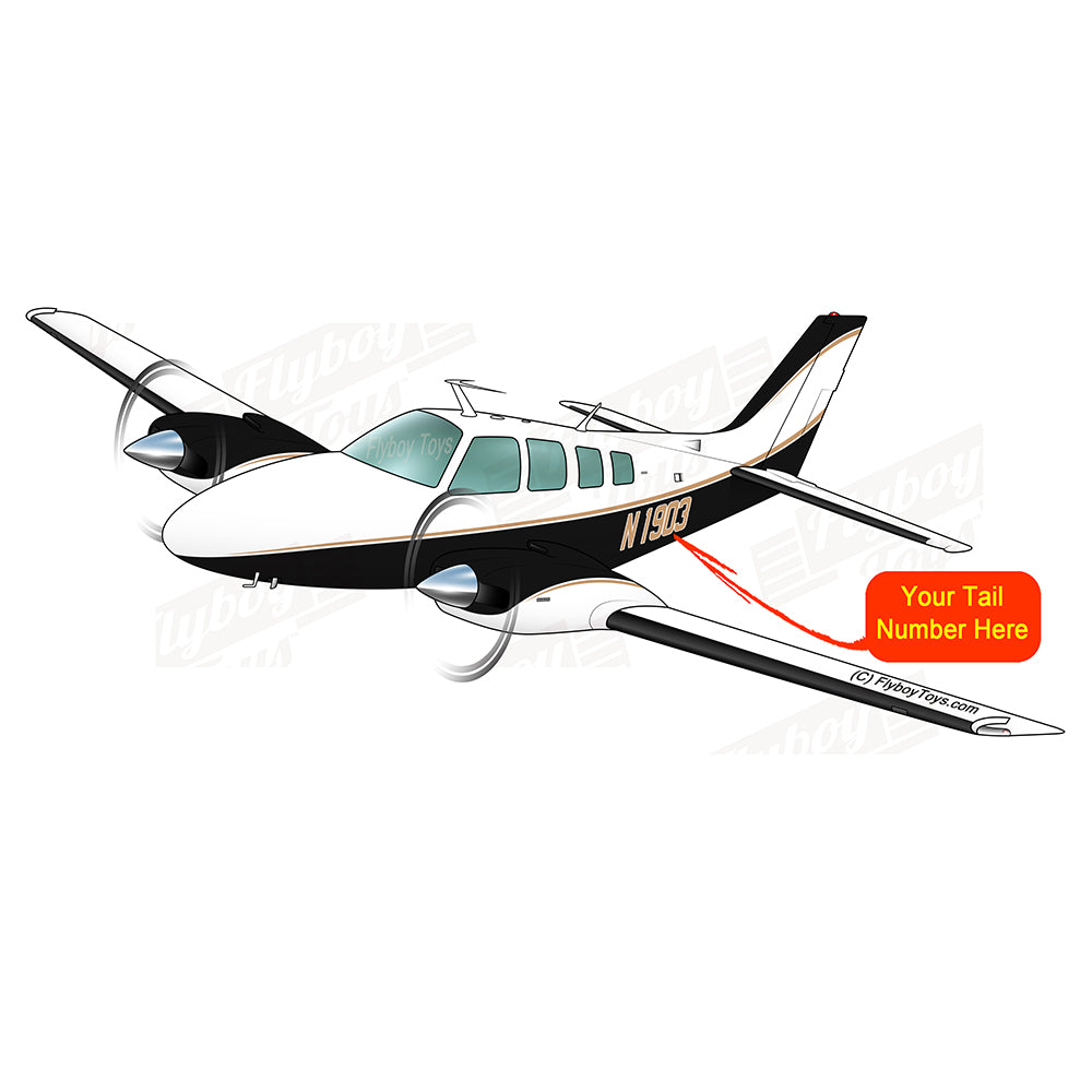 Airplane Design (Black/Gold) - AIR25521I-BG6