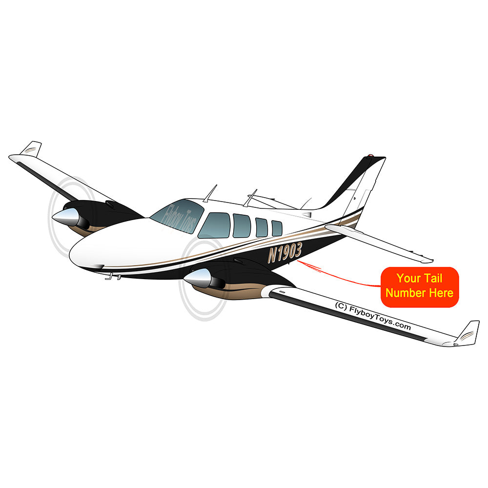 Beechcraft Baron Beech 58 Black Tan