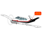Airplane Design (Red/Silver/Black) - AIR2552FE35-RSB1
