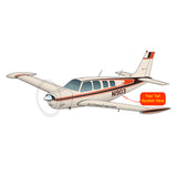 Beechcraft Bonanza A36 Orange Black