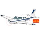 Beechcraft Bonanza A36 Blue Gold
