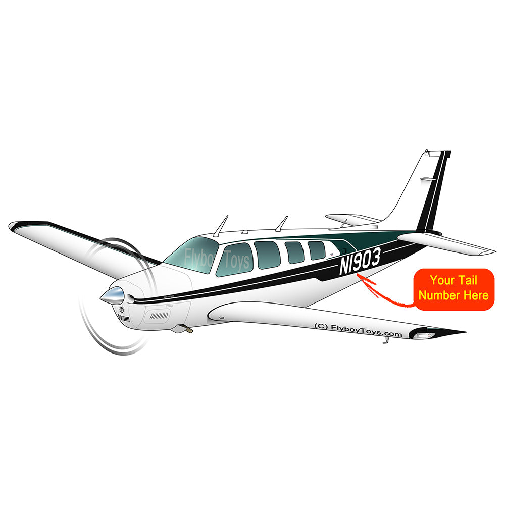 Beechcraft Bonanza A36 Black Green