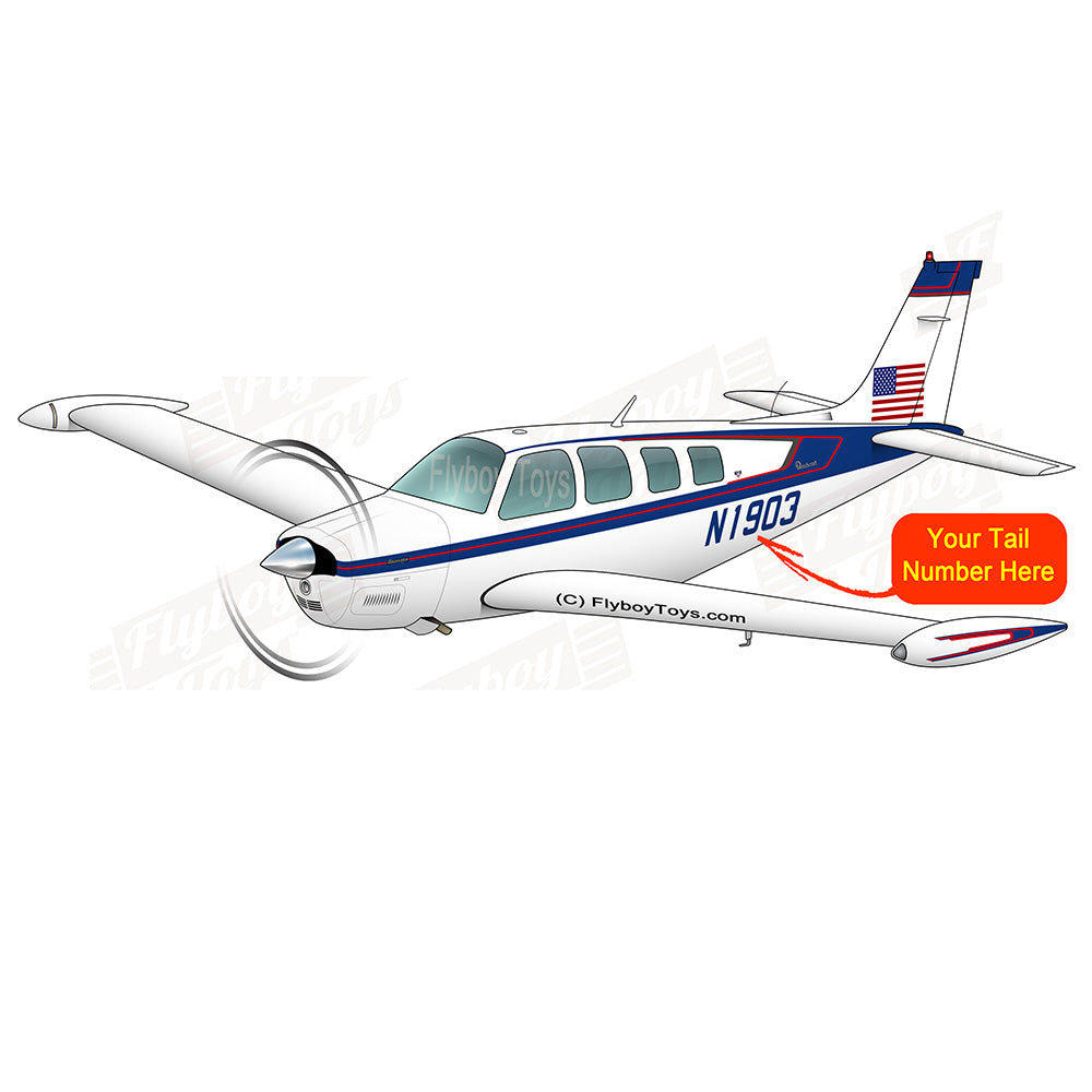 Airplane Design (Blue/Red) - AIR2552FEA36-BR1