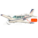 Airplane Design (Blue/Red#3) - AIR2552FEA36-BR5