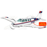 Airplane Design (Blue/Red#3) - AIR2552FEA36-BR6