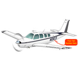 Beechcraft Bonanza A36 Dark Blue