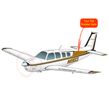 Beechcraft Bonanza A36 Gold Black