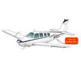Airplane Design (Red/Silver/Blue) - AIR2552FEA36-RSB2