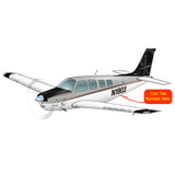 Airplane Design (Silver/Black) - AIR2552FEB36-SB2