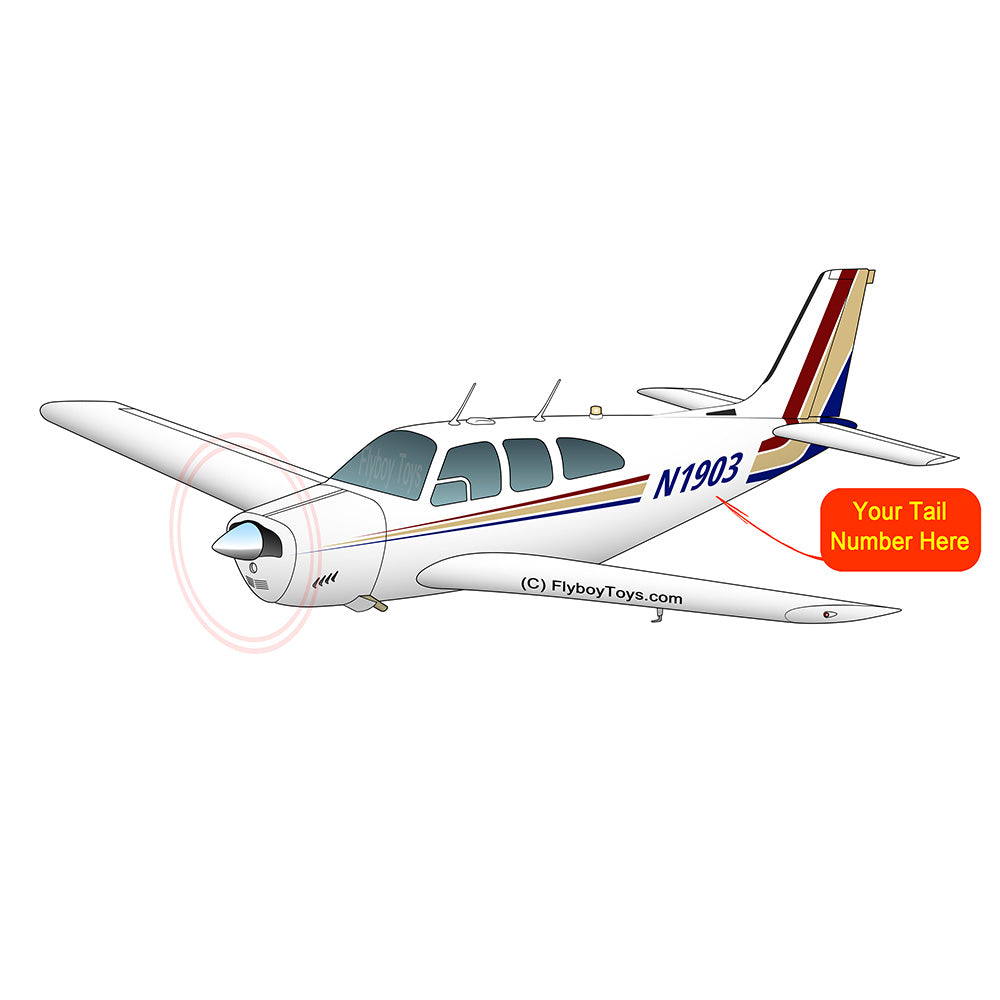 Airplane Design (Red/Tan) - AIR2552FEE33-RT1