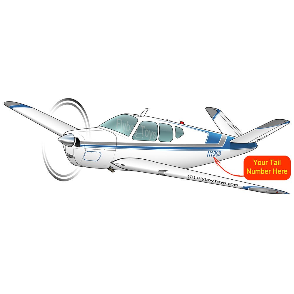 Airplane Design (Silver/Blue) - AIR2552FEE35-SB1